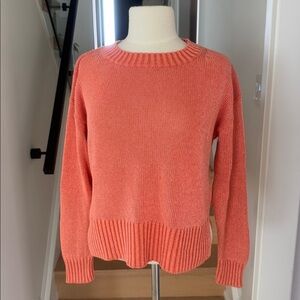 J. CREW Vibrant Orange Cotton Linen Knit Sweater – Women’s XS